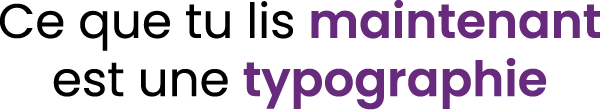 ceci est une typographie